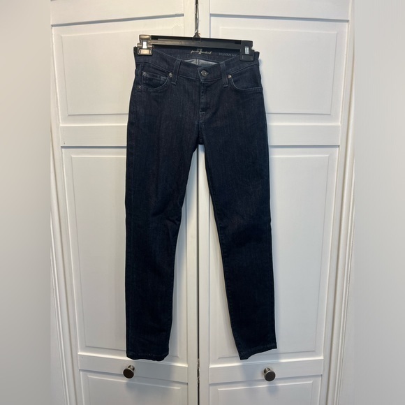 7 For All Mankind Denim - 7 For All ManKind Roxanne Skinny Jeans Size 24 Color Dark Blue
